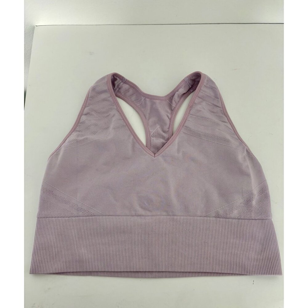 Pink VS XL Ribbed Seamless Sports Bra & High Waist Leggings Compression Bundle - Picture 3 of 16